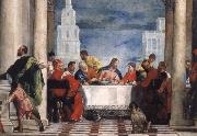 Paolo Veronese the guest meal of the Levi oil painting